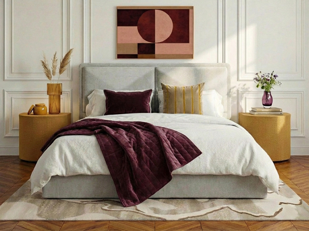 MARA opbergbed in gestructureerde stof