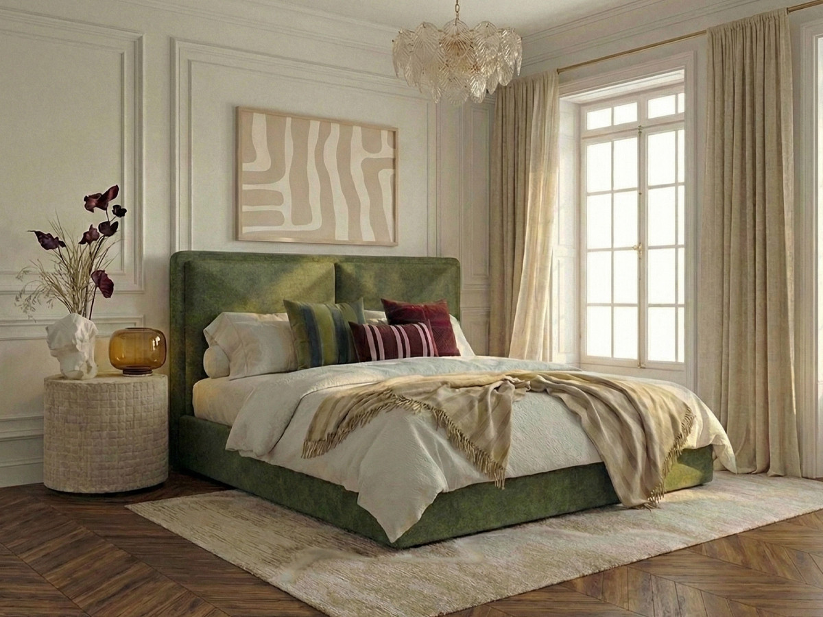 MARA opbergbed in gestructureerde stof