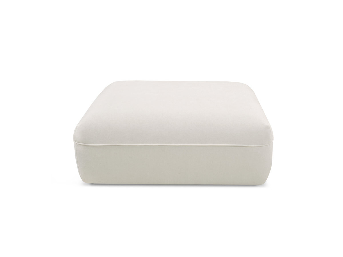 Pouf LUIGI en tissu lisse