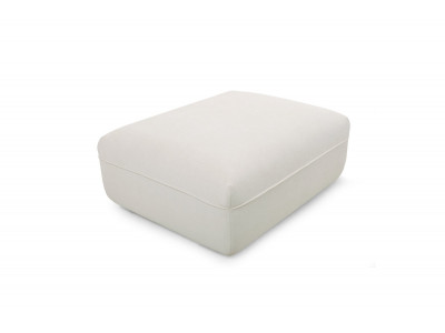 Pouf LUIGI en tissu lisse