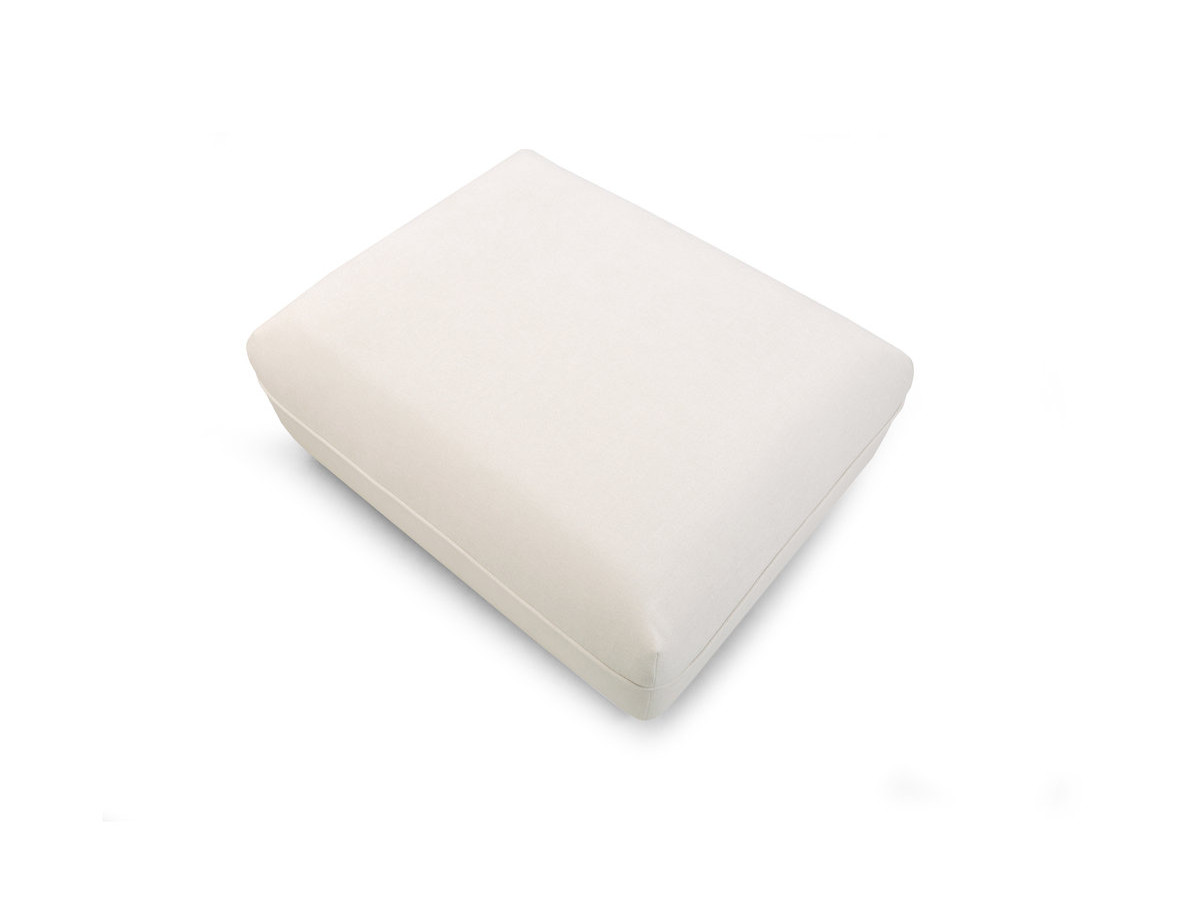 Pouf LUIGI en tissu lisse
