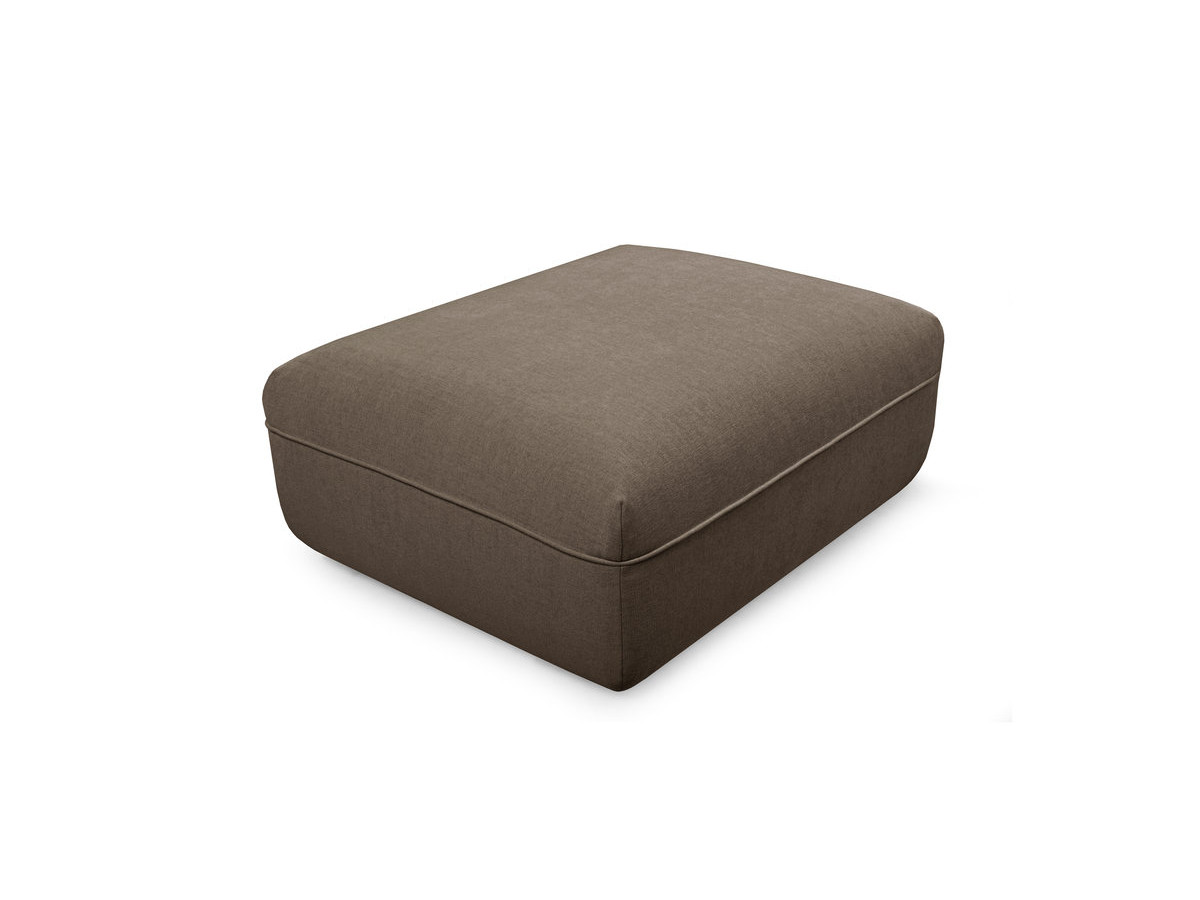 Pouf LUIGI en tissu lisse