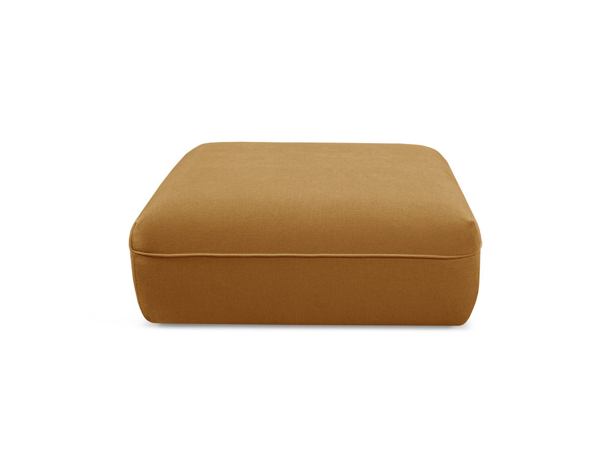 Pouf LUIGI en tissu lisse