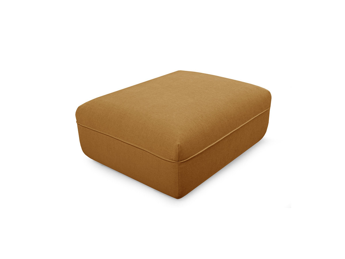 Pouf LUIGI en tissu lisse