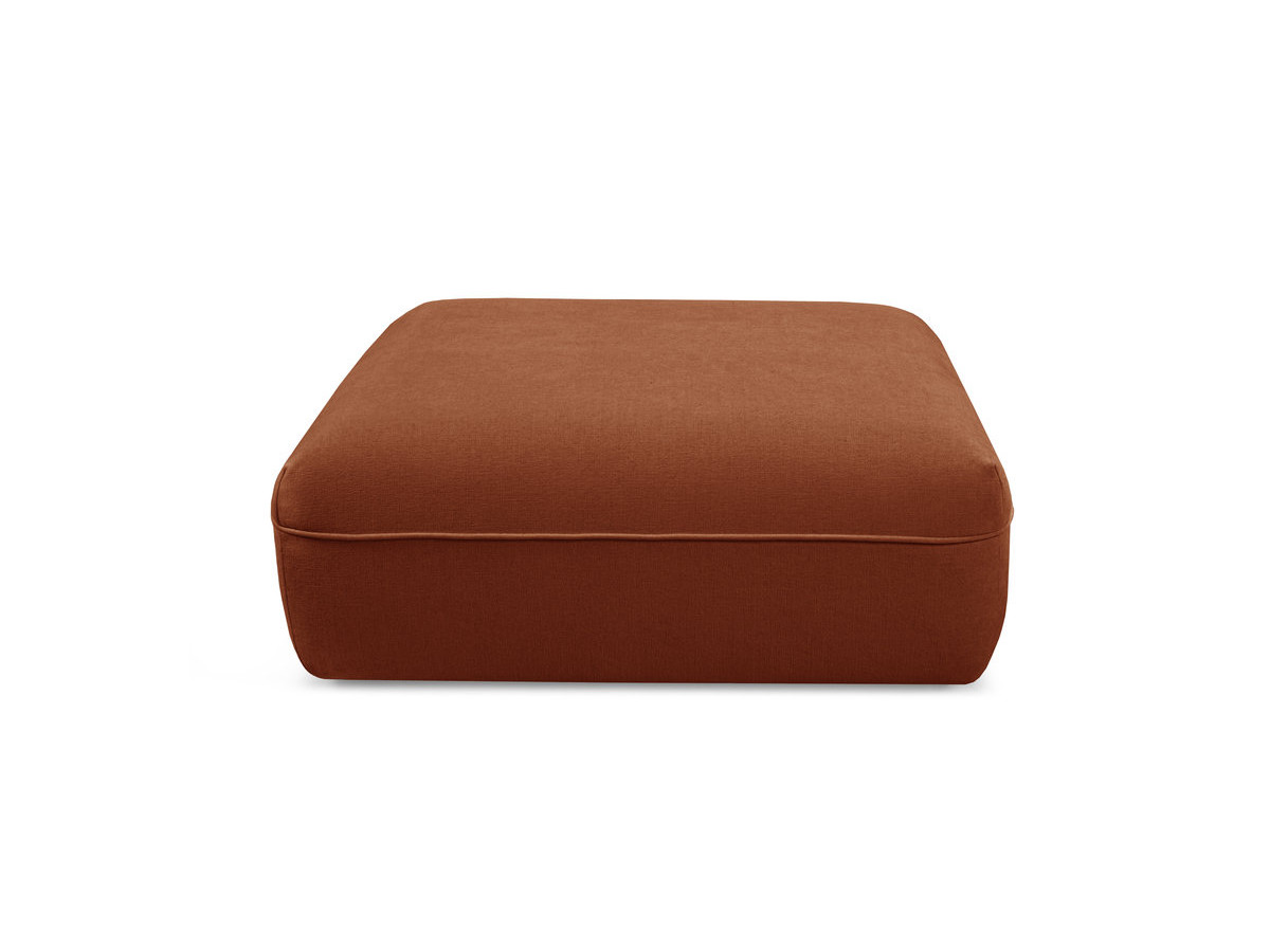 Pouf LUIGI en tissu lisse