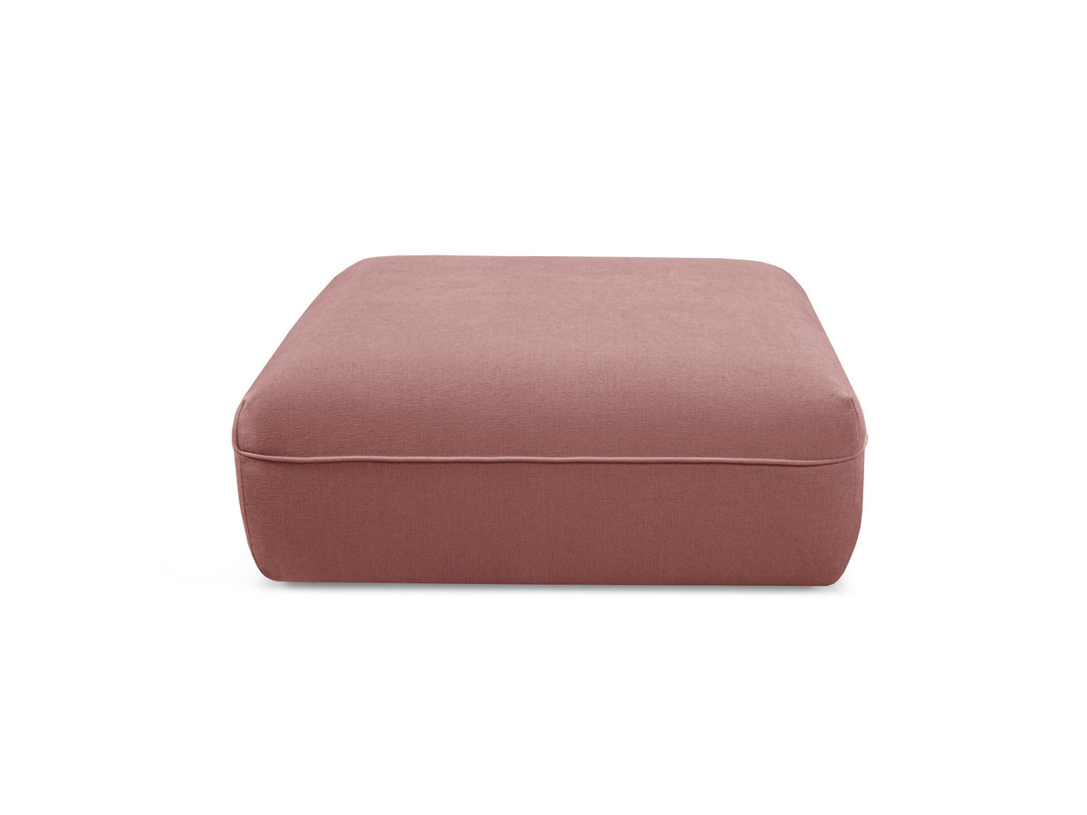Pouf LUIGI en tissu lisse