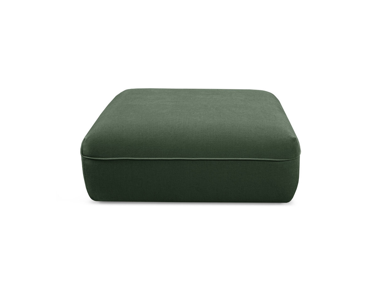 Pouf LUIGI en tissu lisse