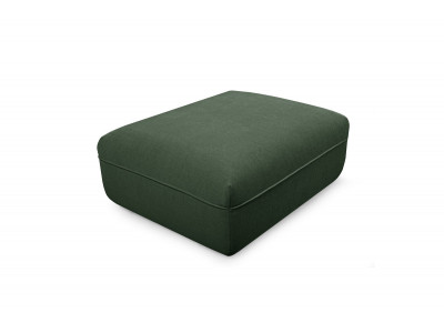 Pouf LUIGI en tissu lisse