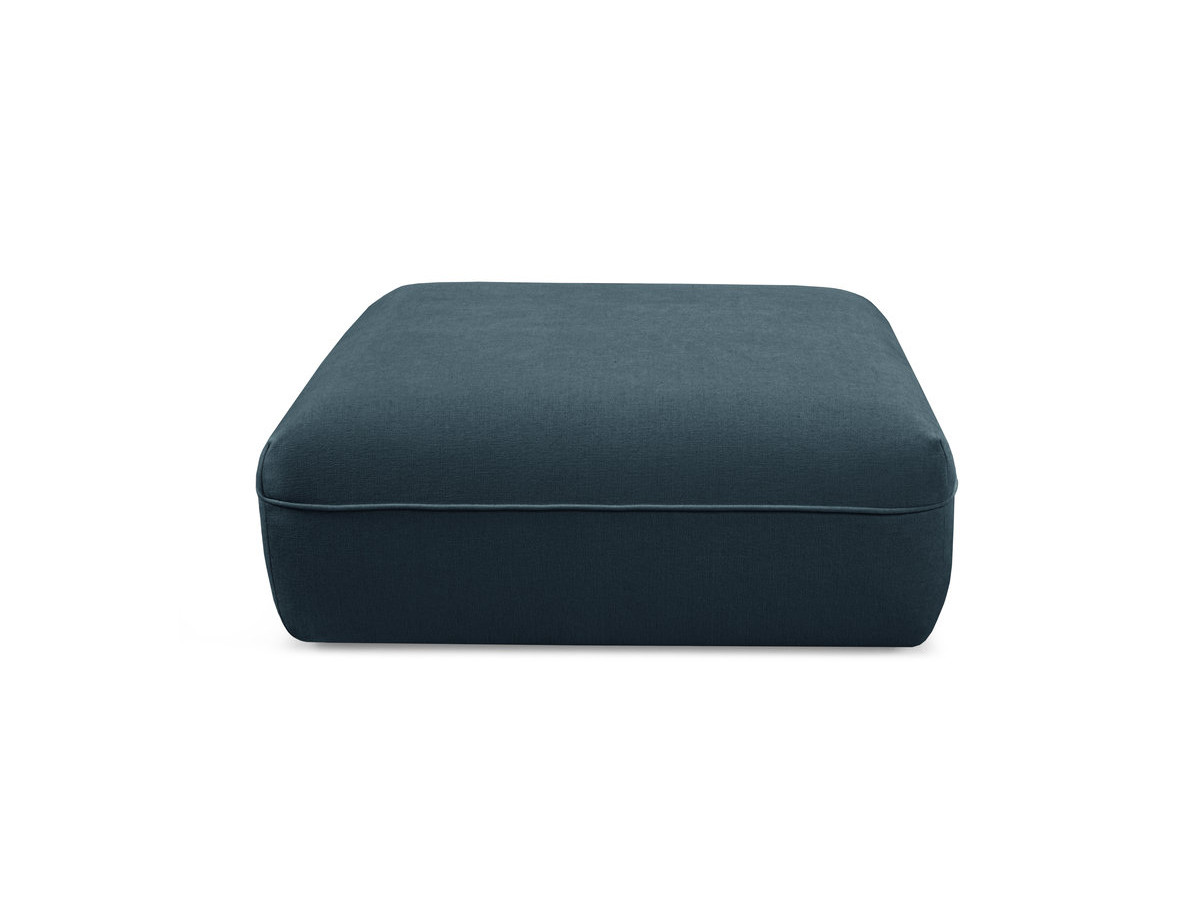 Pouf LUIGI en tissu lisse