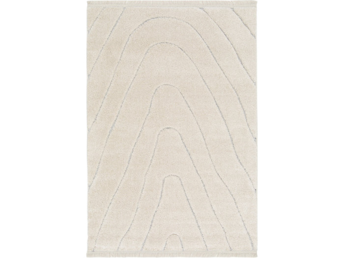 Tapis poils longs MELINE motif graphique