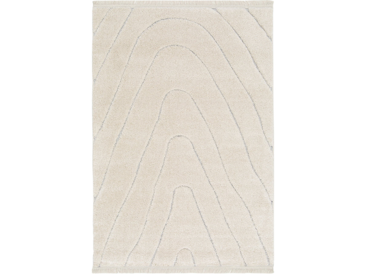 Tapis poils longs MELINE motif graphique