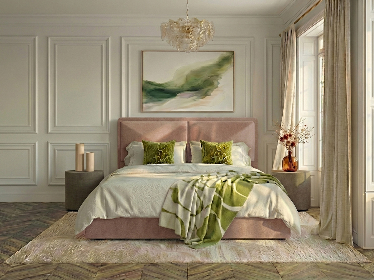 MARA opbergbed in gestructureerde stof