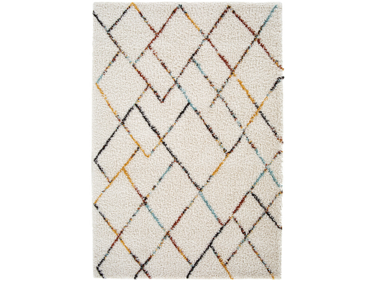 Tapis poils longs SIRA motif graphique