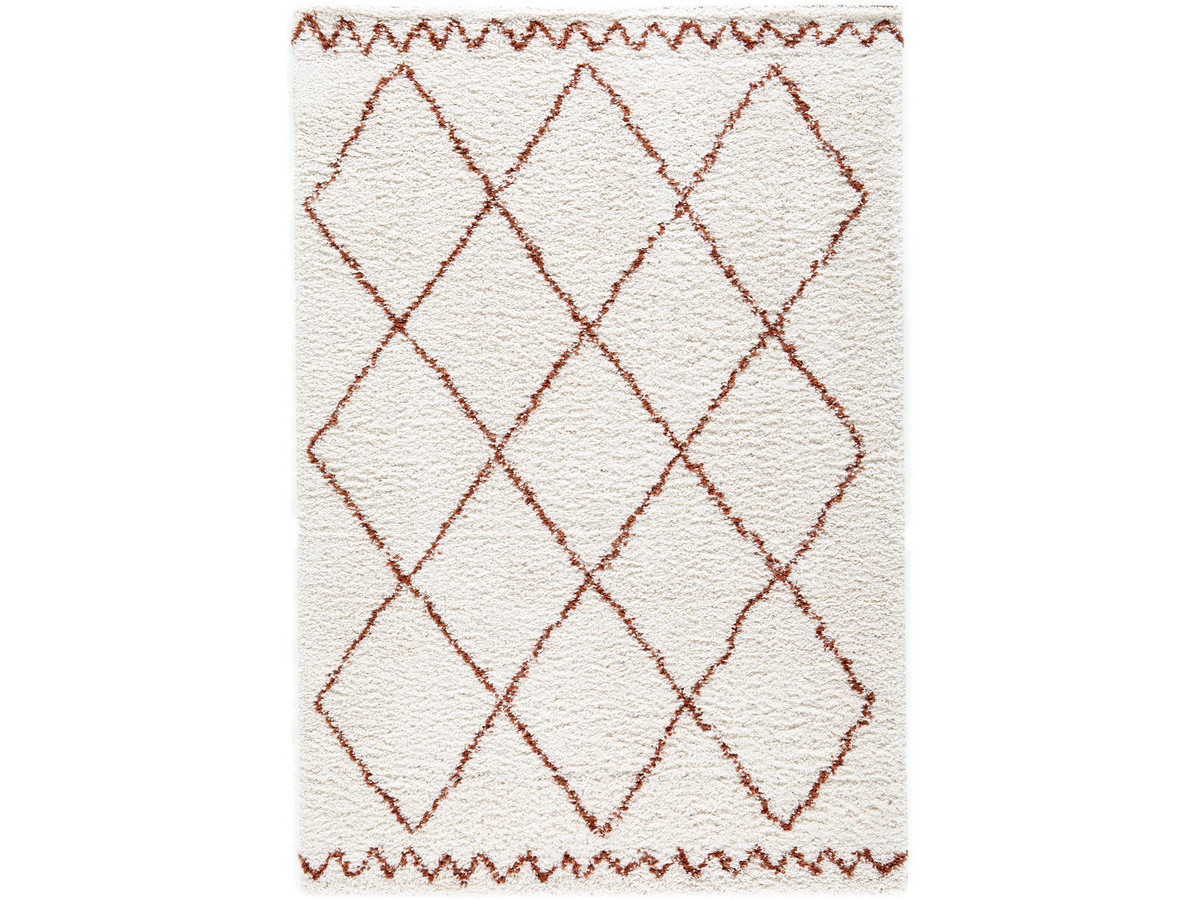 Tapis poils longs SIRA motif graphique