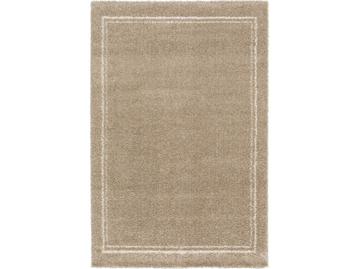 Tapis poils longs LOGAN motif graphique