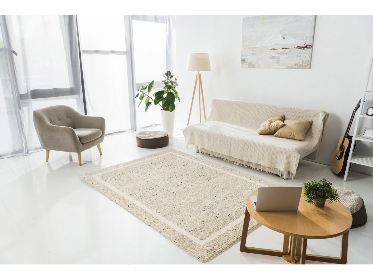 Tapis poils longs NEDEN motif graphique