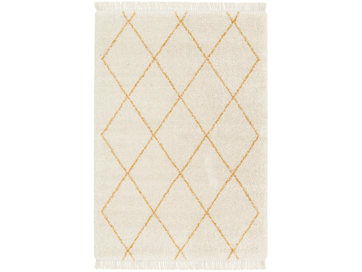 Tapis poils longs KADEM motif graphique