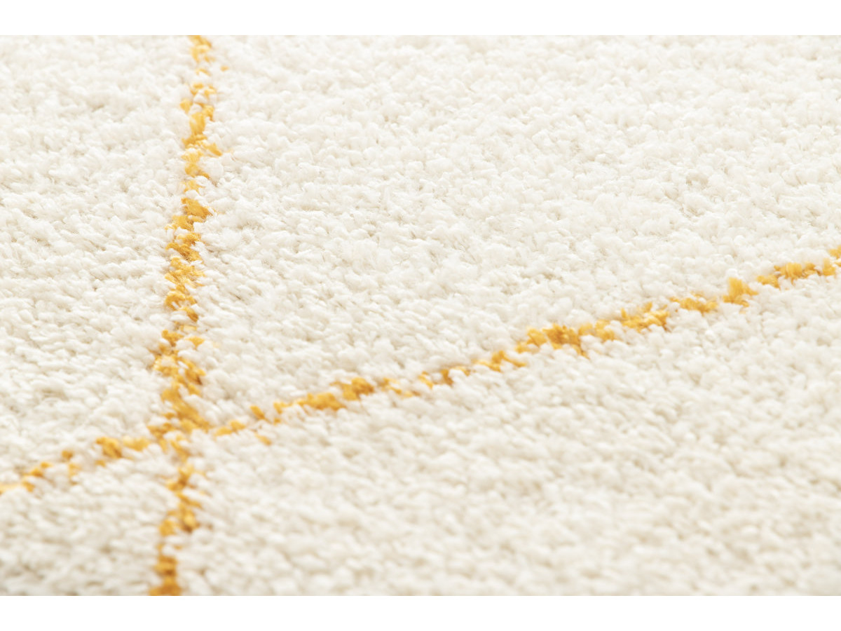 Tapis poils longs KADEM motif graphique