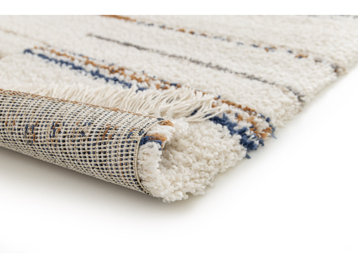 Tapis poils longs BEDEN motif graphique