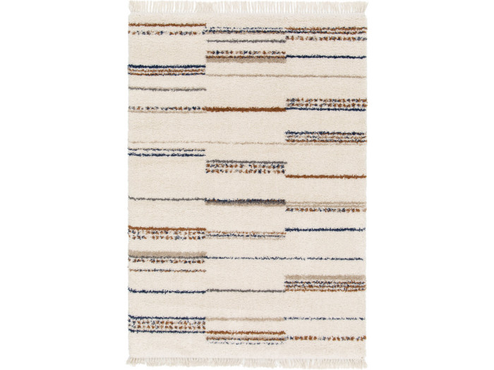 Tapis poils longs BEDEN motif graphique