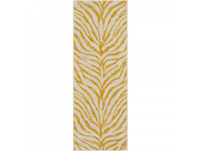 Tapis de couloir poils ras ZORA motif zèbre