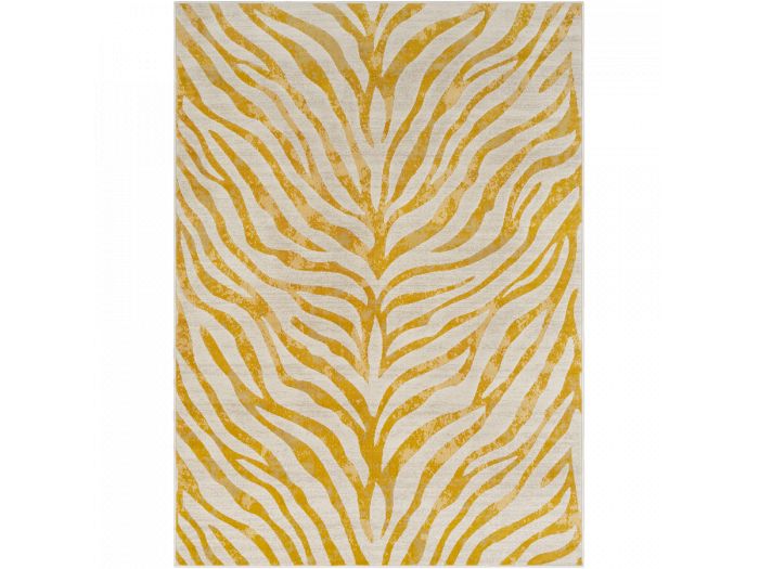 Tapis poils ras ZORA motif zèbre