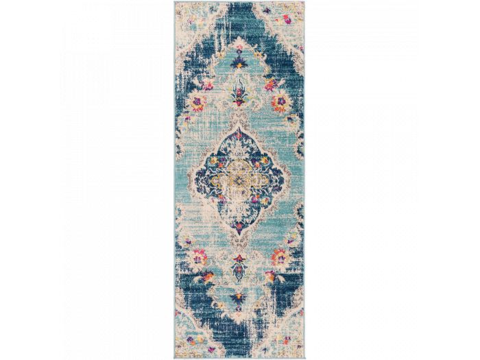 Tapis de couloir poils ras RUMI motif oriental