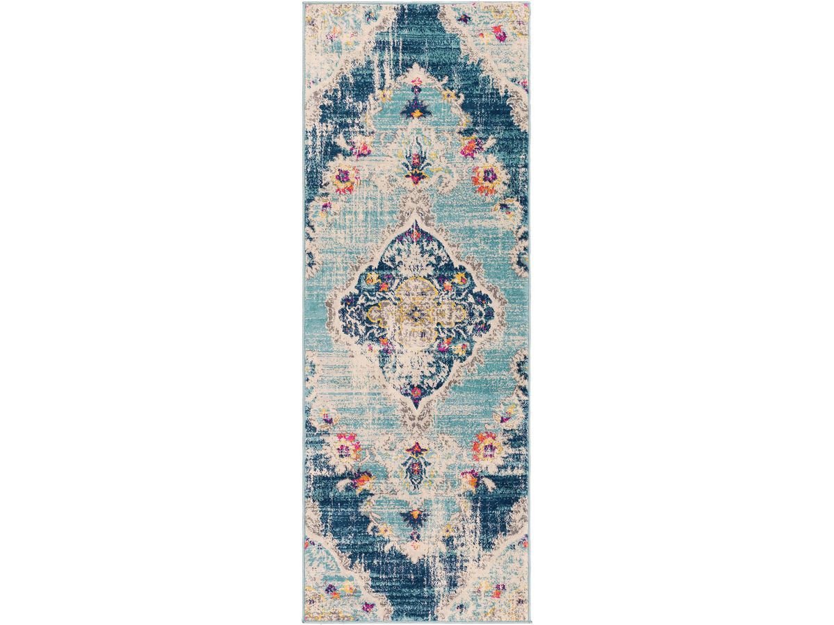 Tapis de couloir poils ras RUMI motif oriental