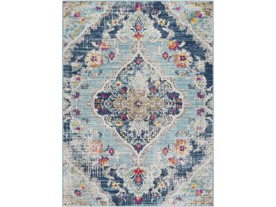 Tapis poils ras RUMI motif oriental