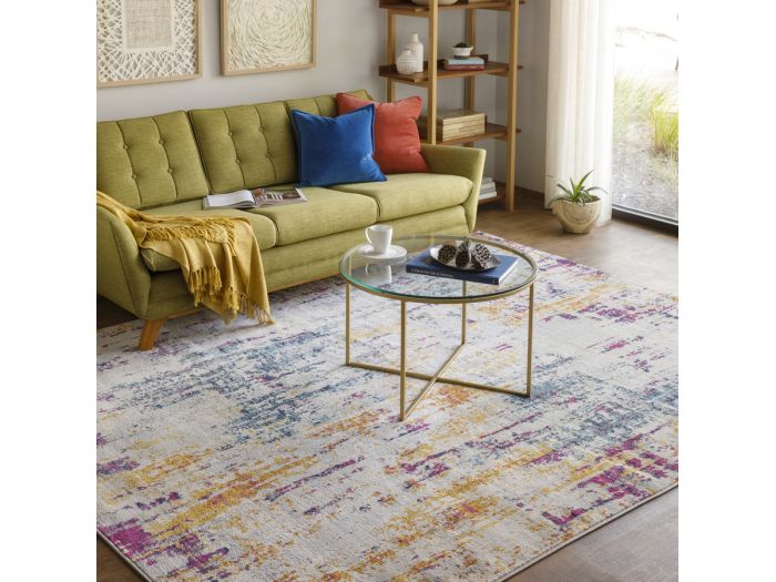 Tapis poils ras NAYA motif abstrait