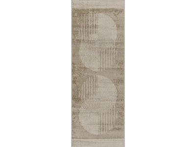 Tapis de couloir poils ras SENO motif graphique