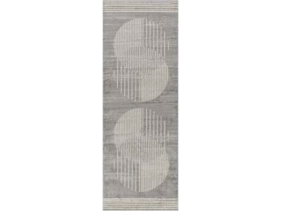 Tapis de couloir poils ras SENO motif graphique