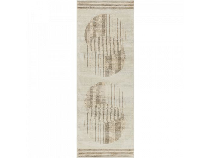 Tapis de couloir poils ras SENO motif graphique