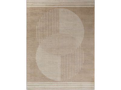 Tapis poils ras SENO motif graphique