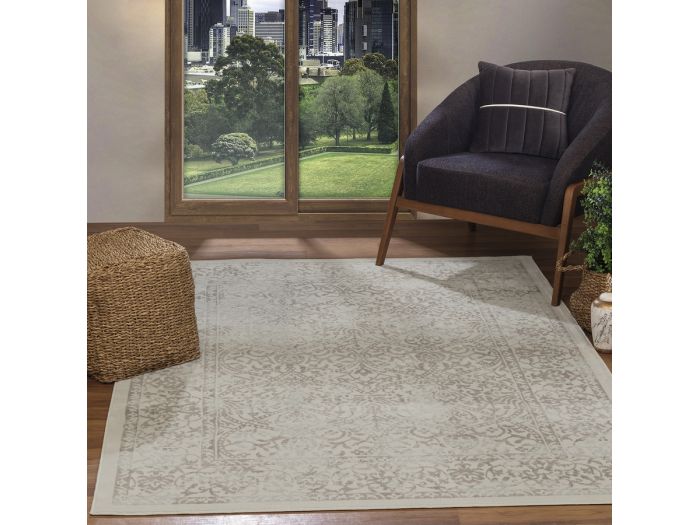 Tapis poils ras HAVEL motif abstrait