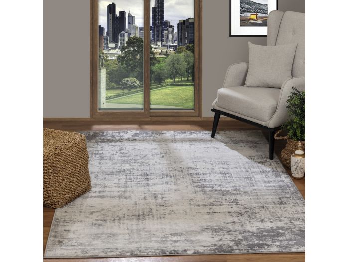 Tapis poils ras HAVEL motif abstrait