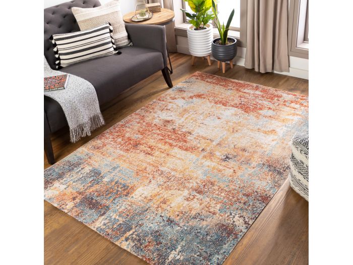 Tapis poils ras KAIRO motif abstrait