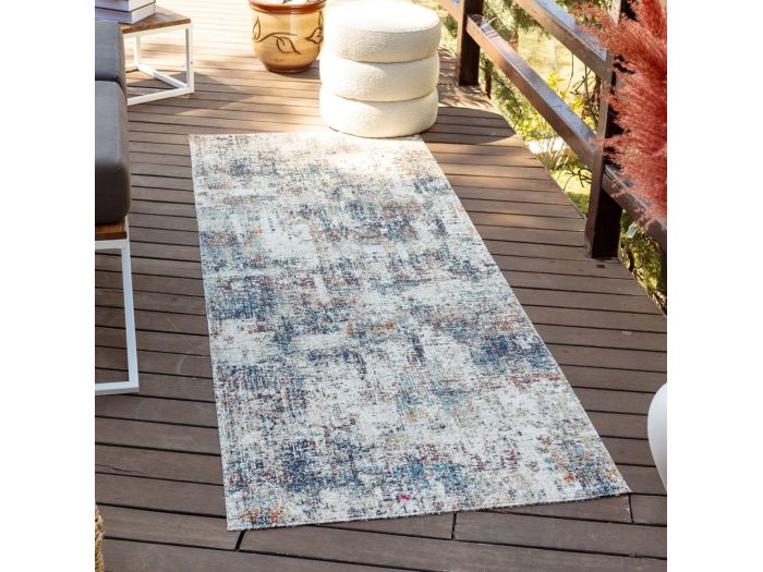 Tapis de couloir poils ras MILLY motif abstrait