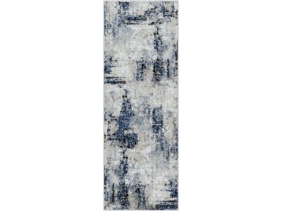 Tapis de couloir poils ras SILAS motif abstrait