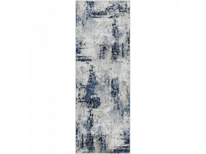 Tapis de couloir poils ras SILAS motif abstrait