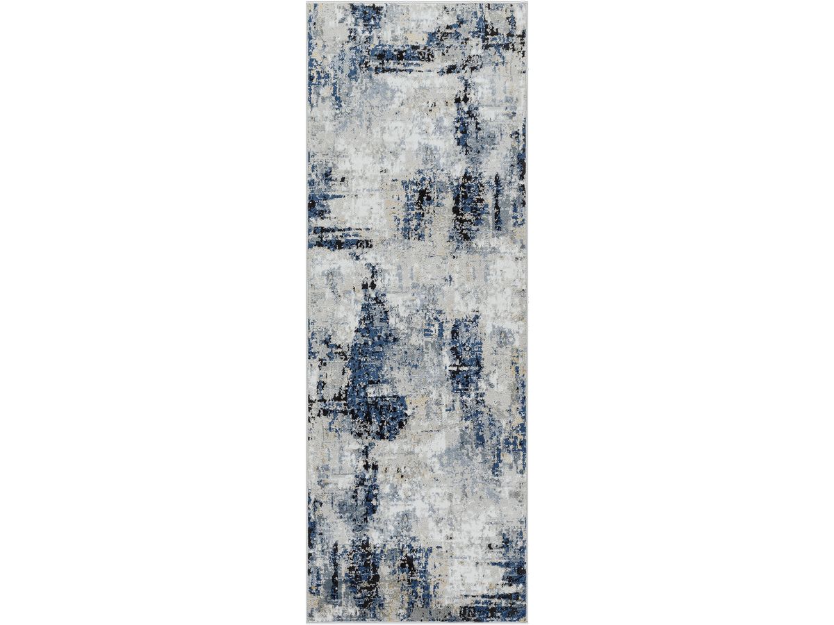 Tapis de couloir poils ras SILAS motif abstrait