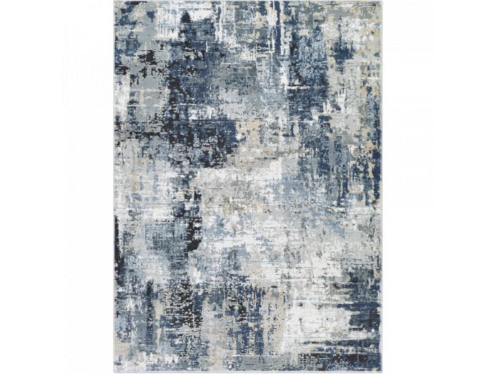 Tapis poils ras SILAS motif abstrait