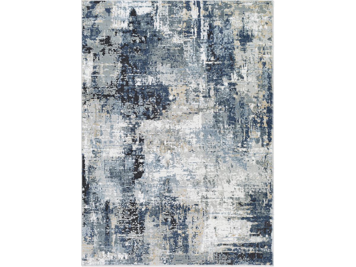 Tapis poils ras SILAS motif abstrait