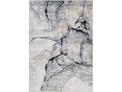 Tapis poils ras ALDA motif abstrait