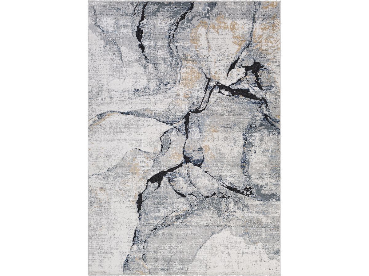 Tapis poils ras ALDA motif abstrait