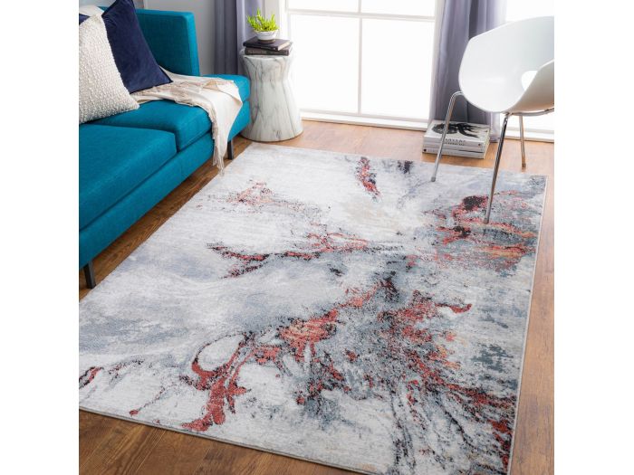 Tapis poils ras ORION motif abstrait