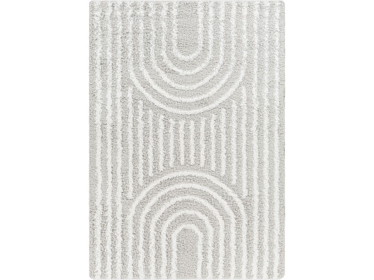 Tapis poils longs KIMU motif abstrait