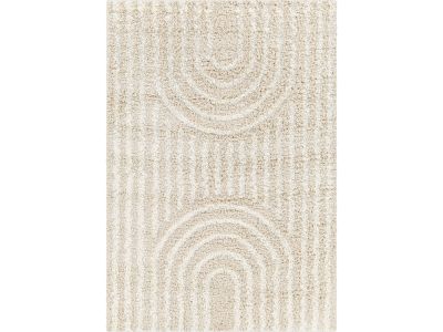 Tapis poils longs KIMU motif abstrait