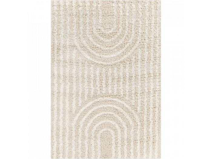 Tapis poils longs KIMU motif abstrait