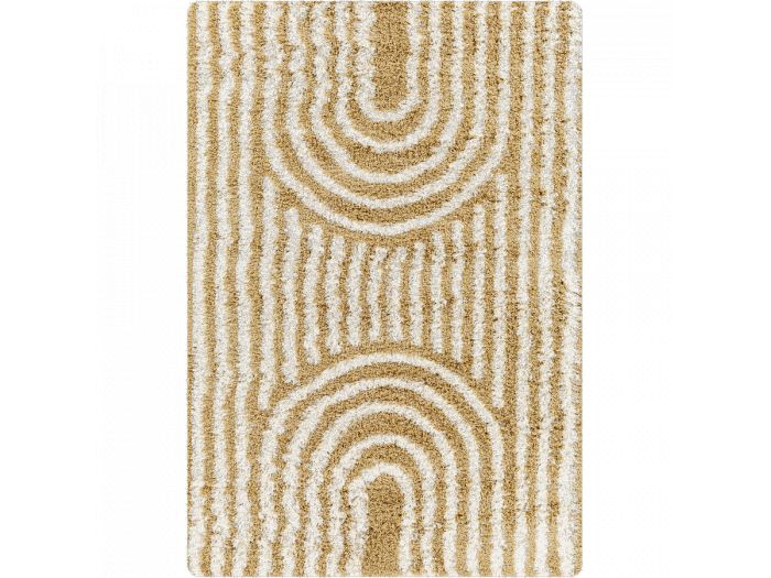 Tapis poils longs KIMU motif abstrait